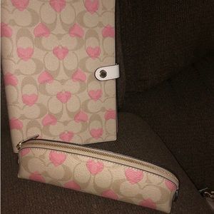 Coach notebook and pencil case